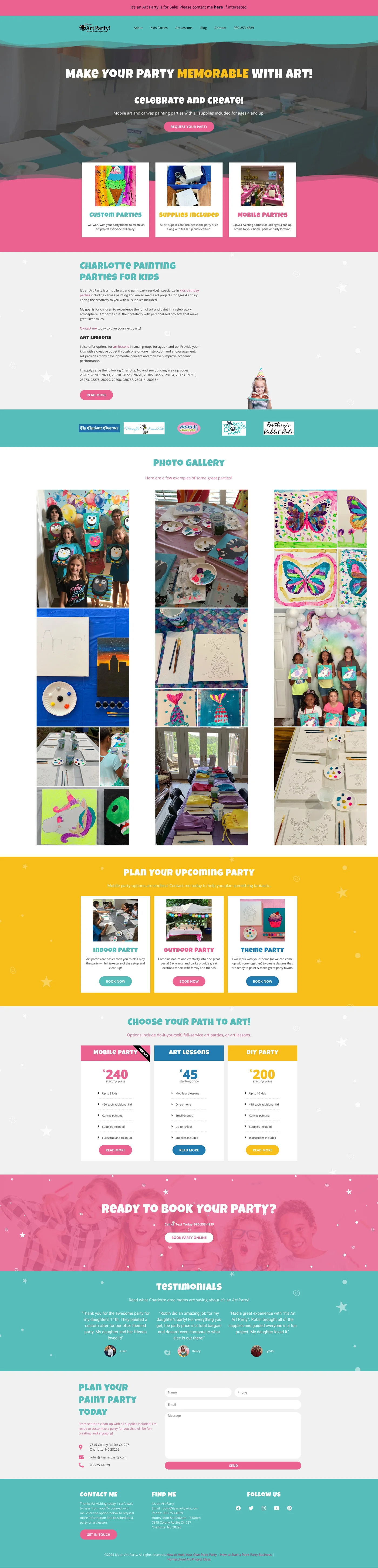 It's an Art Party before — WordPress